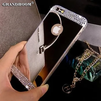 

500pcs Bling Shining Diamond Plating Mirror Case For XS Max XR X 8 7 6 6S Plus SE 5S 5 Luxury Ultra Thin Glitter Soft Soft Cover