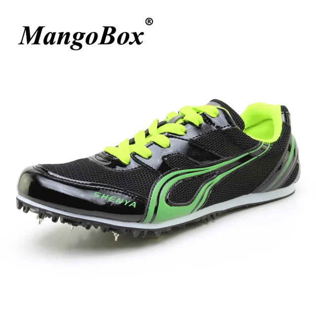 Pointes D'athlétisme Pour Lacets Respirant À Léger Piste Chaussures Baskets Courir Unisexe Maille HE2ID9