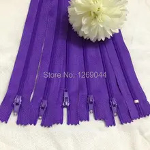 20 unids cremalleras Tailor de Nylon de la bobina herramientas de costura Craft 9 pulgadas de color púrpura