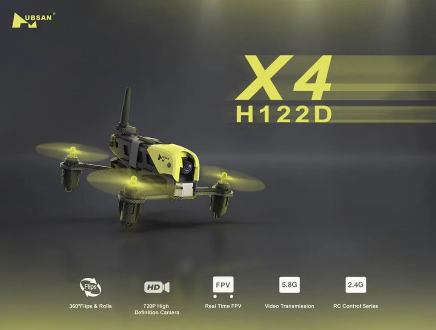 Newest mini hubsan H122D X4 RC Helicopter with HD Camera 5.8G FPV Micro