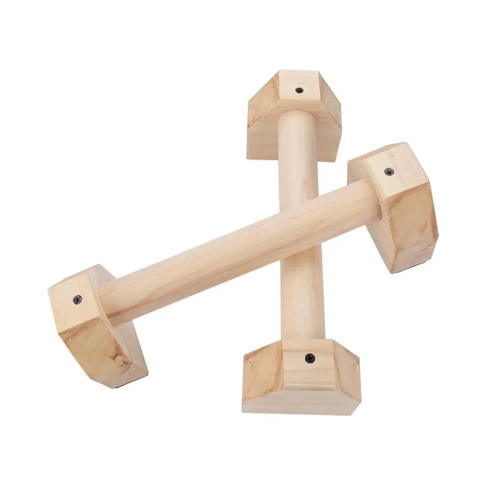 

2PCS H Shaped Wooden Calisthenics Handstand Personalized Parallel Bar Double Rod Push-Up Stand