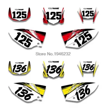 

Custom Number Plate Backgrounds Graphics Sticker & Decals For HONDA CRF450X CRF 450X 2005-2018