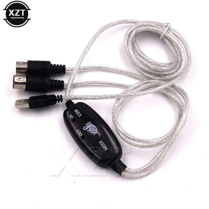 Cabo Midi para Conversor Usb In-out Interface Profissional Midi Áudio Musical para Teclado pc Piano Elétrico Adaptador de Bateria - Imagem 3