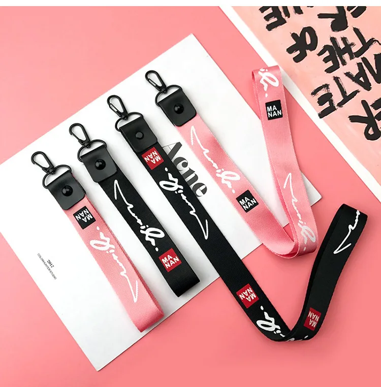 DIY Ribbon For Phone Case Short And Long Ribbon Keyring Key Holder Chain Rings For Women Bag