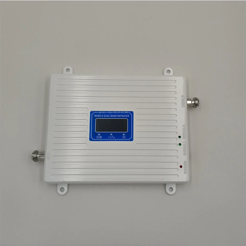 Gain 70dB 2G 3G Dual Band Booster 900MHz+2100MHz Cellular Signal Amplifier GSM 900 UMTS WCDMA 2100 Cell Phone Signal Repeater 