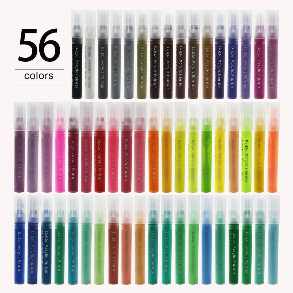 

Permanent Water Based Acrylic Paint Markers, Great for Rock, Wood, Fabric, Glass, Metal, Ceramic, DIY Crafts