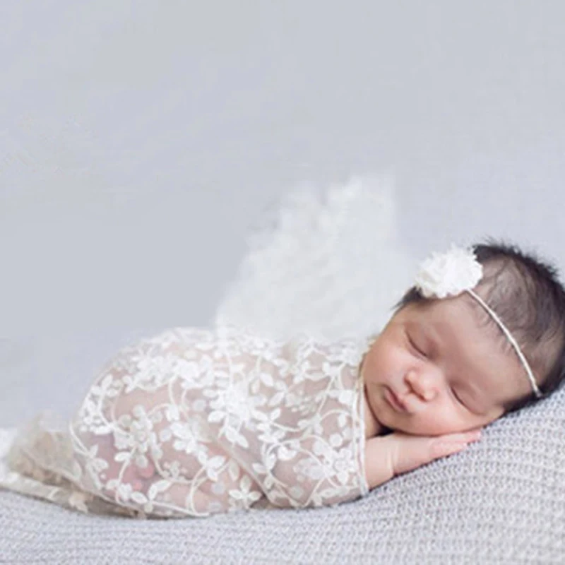 

1pcs New Europe Baby Photography Props Blanket Wrapping Studio Newborn Baby Photo Wrapped Yarn Tassel Cloth Covered Towel