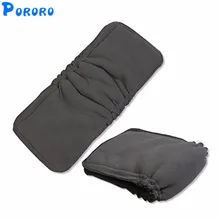 5 Pcs 5 Layers Baby Bamboo Charcoal Cloth Diaper Inserts Nappy Changing Mat Baby Reusable Diaper Inserts Changing Pad 13.5x35cm newborn baby changing pad urinal pad infant child bed waterproof cotton cloth diaper inserts changing mat for crib stroller pad