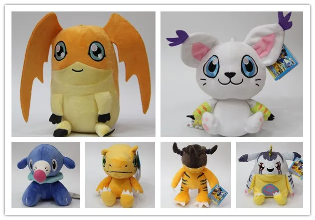 Digimon Adventure Digital Monster Plush Toys Agumon Gomamon Patamon Greymon Tailmon popplio Plush Soft Stuffed Animal Toys Dolls