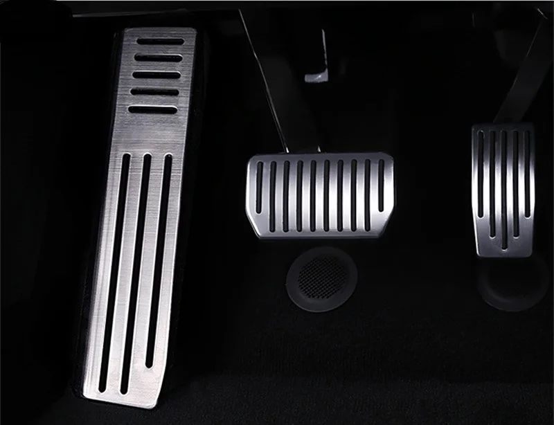 

aluminum alloy accelerator pedal brake pedal for Tesla Model S Model X Gas Fuel Brake Foot Rest Pedal Pads Mats Accessories