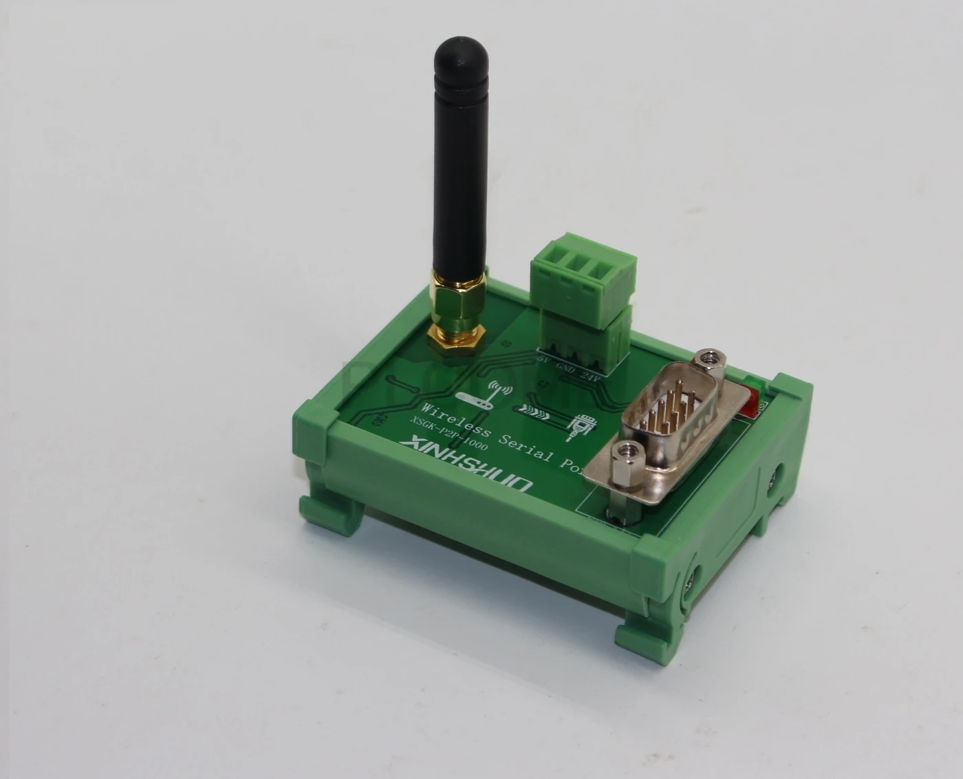 

Wireless Serial Port Module 1KM RS232 RS485 for PLC HMI RC airplane AGV trolley Remote Data Communication Sampling