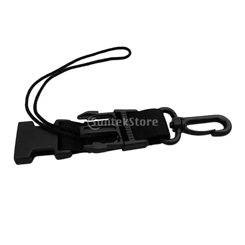 Heavy Duty Scuba Diving Camera Lanyard with Webbing Strap and Quick Release Buckle Underwater Torch Clip Accessories