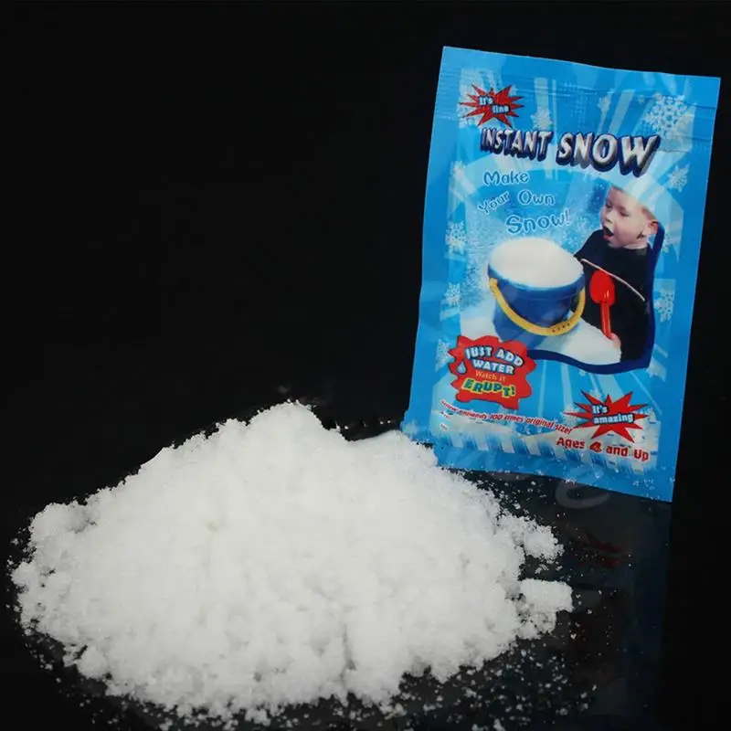 100 SqFt Fake Snow Instant Artificial Snow Powder Parties Events Indoor Sports 