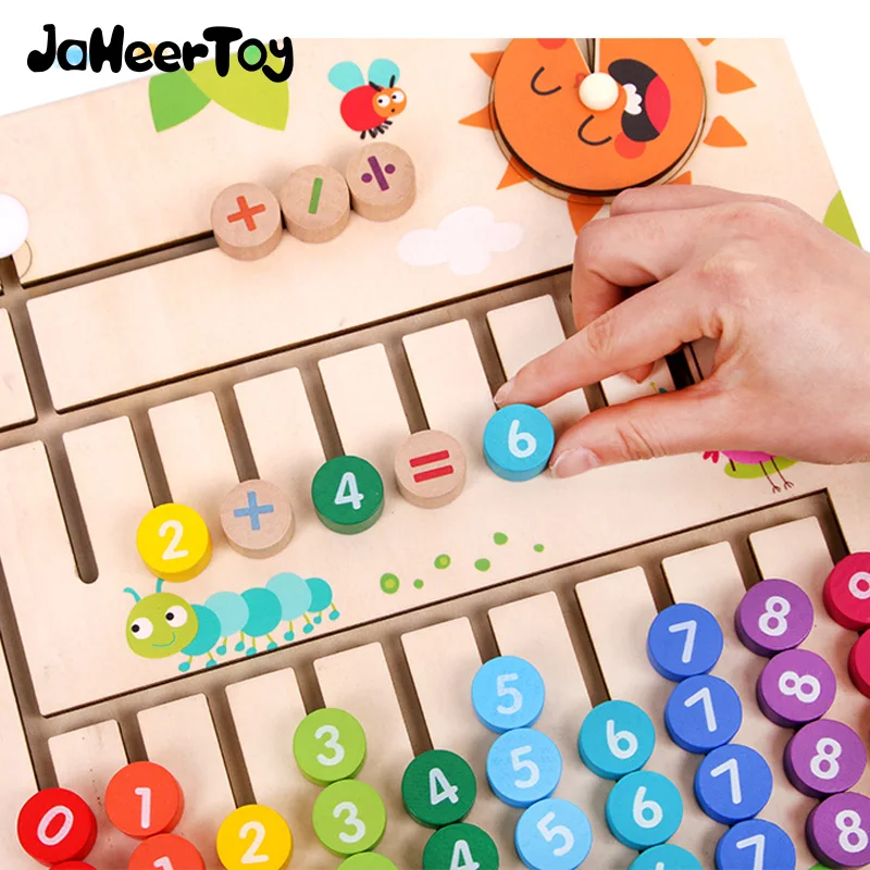 【Recién llegados】 Niños de madera Niños que aprenden Matemáticas Jugue 【Recién llegados】 Niños de madera Niños que aprenden Matemáticas Jugue