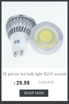 10 шт. Светодиодная лампа GU10 разъем 3 Вт cob Точечный светильник с регулируемой яркостью AC 110 В 220 в 3000 К 4000 к 6500 к теплый белый чистый белый светильник