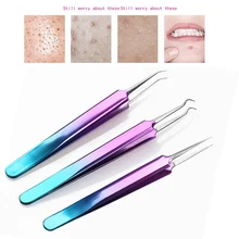 Нержавеющая сталь игольчатый Пинцет для прыщей средство для удаления прыщей и угрей прибор для ухода за лицом многоцелевой расширением ресницы, ненатуральные Искусственные ресницы