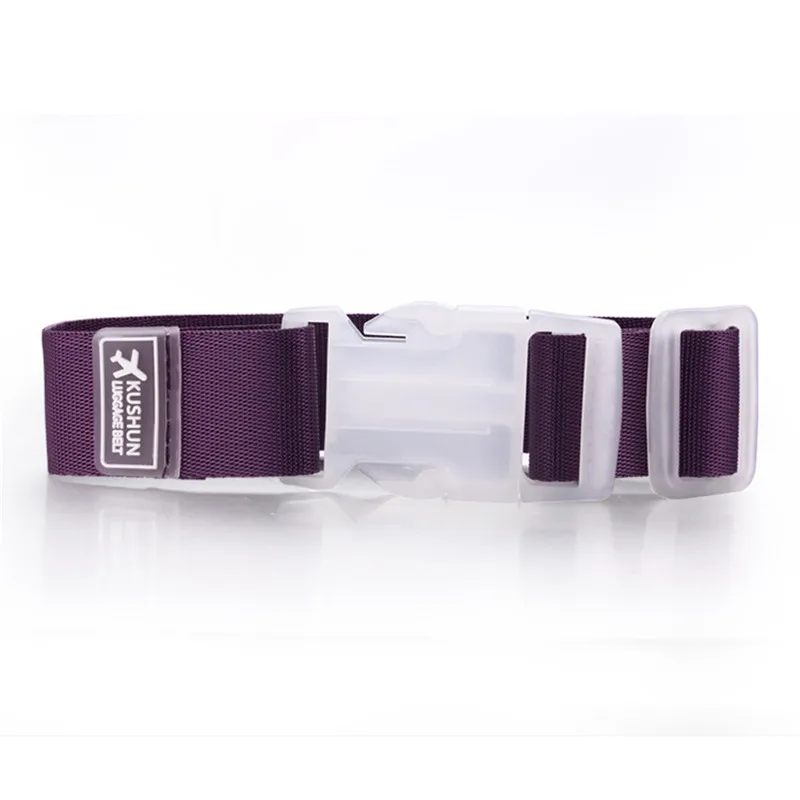 Purple Высокое качество, регулируемый чемодан, сумка для багажа, ремни, пряжка, багаж, галстук, ремень, замок, крючки, аксессуары для путешествий - Цвет: Purple