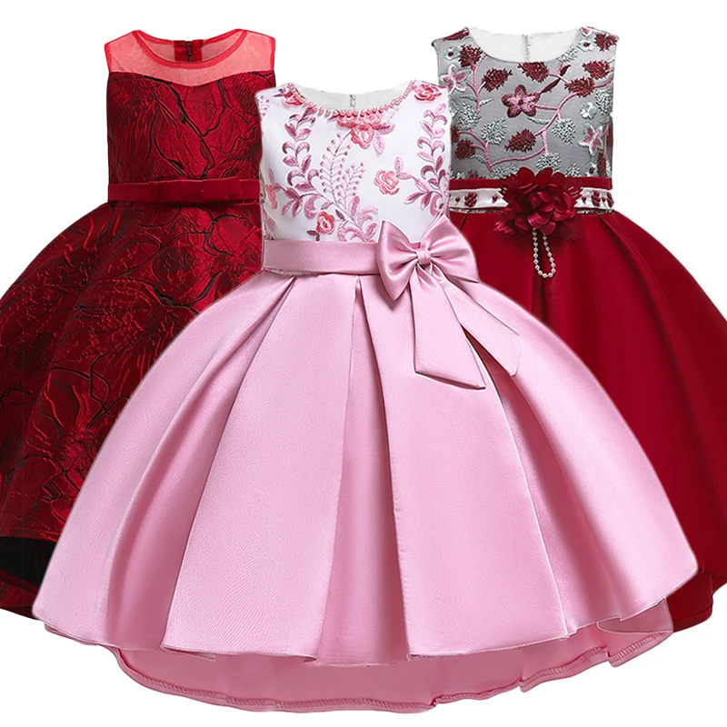 

Summer Kids Dresses For Girls Wedding Dress Elegant Toddler Girls Princess Dress Children Evening Party Dresses vestido infantil