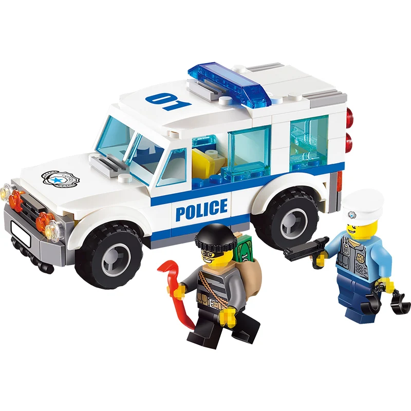 

City Police Series Compatible Legoingly Vehicle Building Block Police Robber Character Activit Enlightening fun Toy for Children