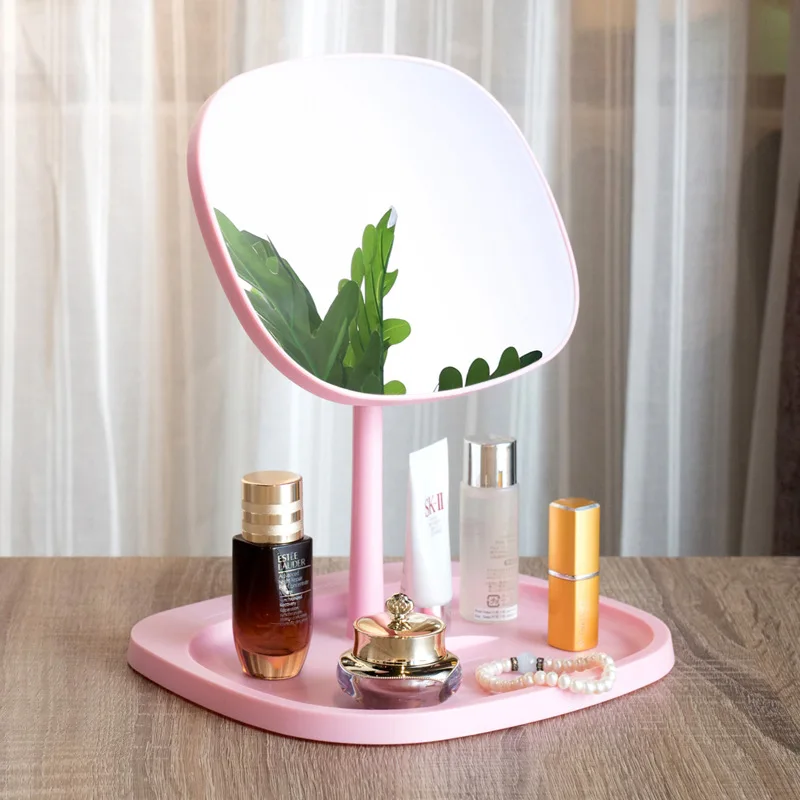 

High List Face Makeup Mirror Desktop Vanity Mirrors Bathroom Vanity Folding Mirroring Desktops Portable Beauty Tools
