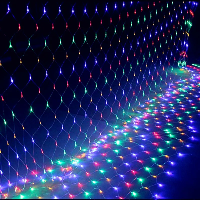Открытый Водонепроницаемый светодиодный Net огни 8*10 м 220 В ЕС Plug сказочных мерцание вспышки лампа дома Рождество Свадебные украшения строки