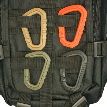 

4 Pcs/lot Molle EDC Tactical D Type Quick Release Mountaineering Buckle Snap Clip Climbing Carabiner Hanging Climbing Buckles