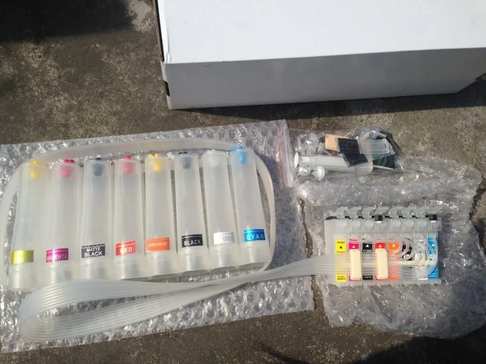 Система непрерывной подачи чернил для EPSON R2000 Photo CISS CIS пустые детали принтера |