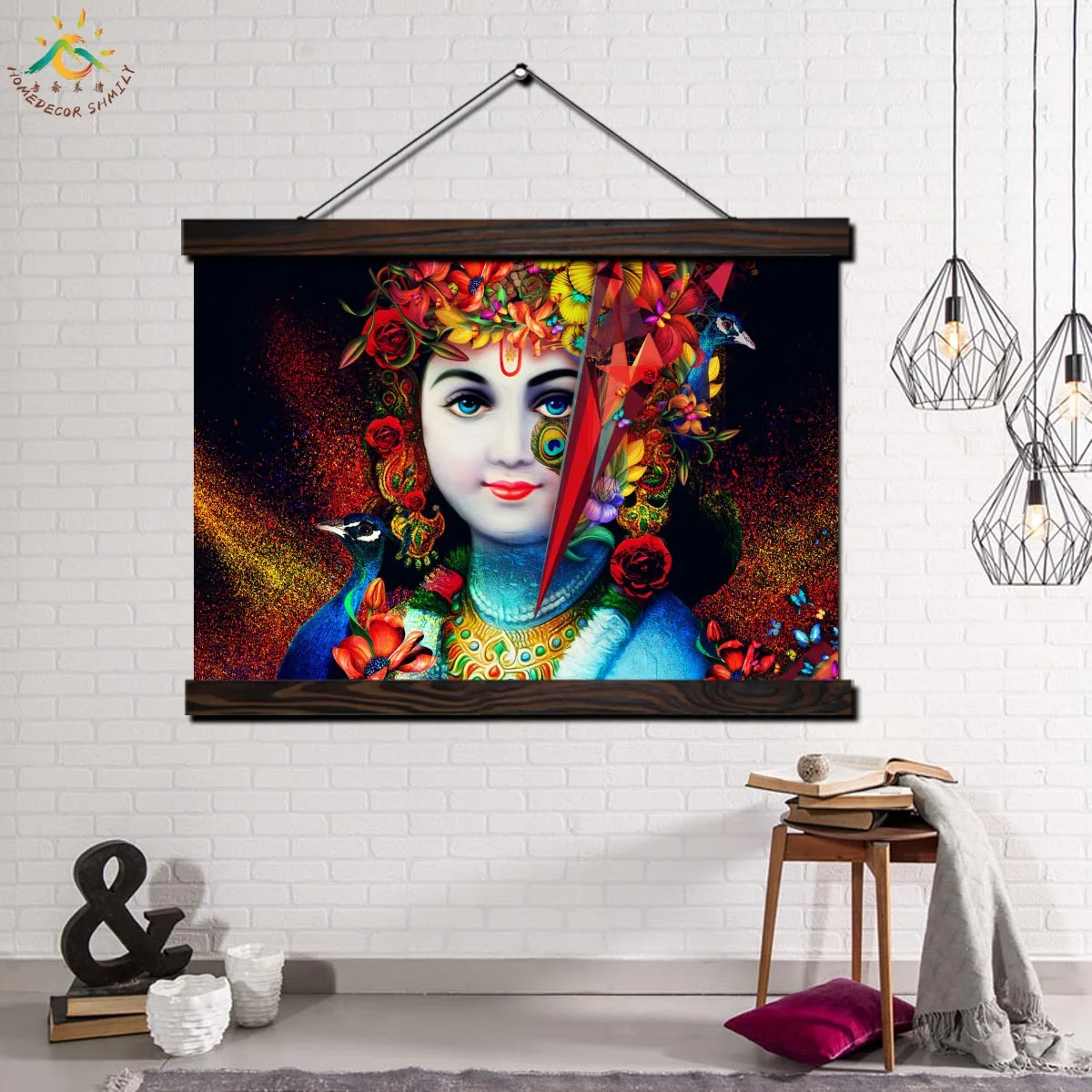 Tradition Lord Modern Wall Art Print Pop Picture And Poster Solid Wood Hanging Scroll Canvas Painting Home Decor | Дом и сад