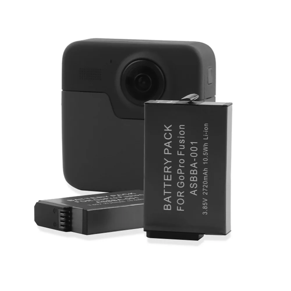 2 шт. аккумуляторы для камеры Gopro Fusion + 2720 мАч|Чехлы экшн-камер| |
