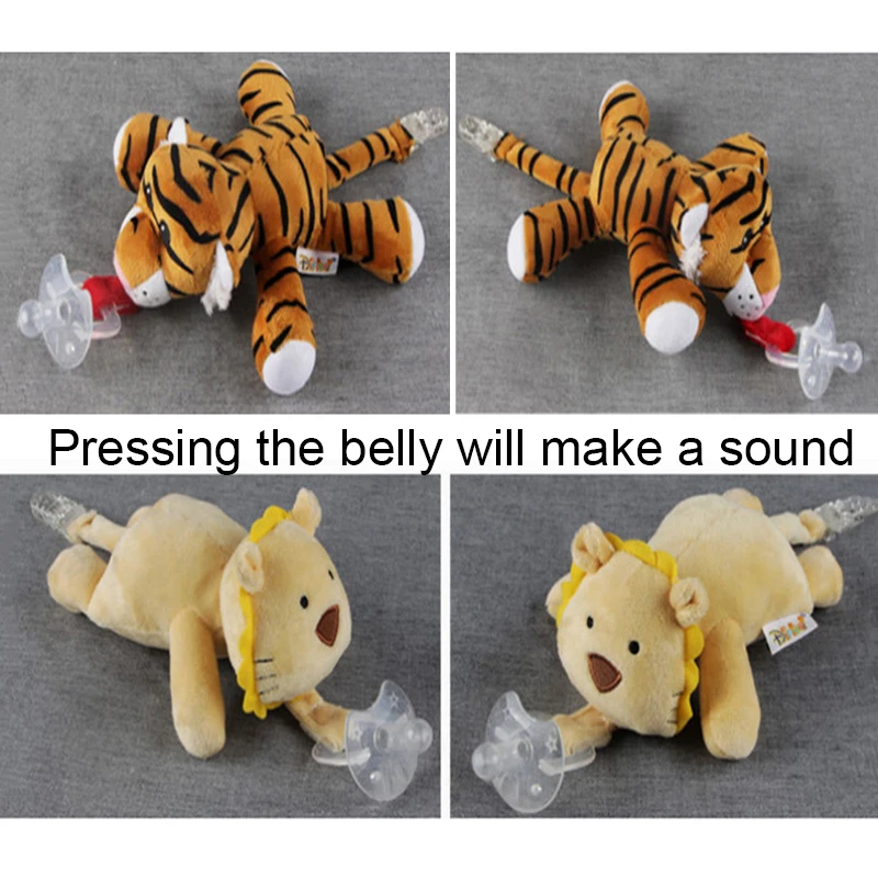 Murah Bayi Dot Klip Rantai Gantung Hewan Mewah Mainan Bayi Baru Lahir Dilepas Dot Pemegang Tanpa Dot