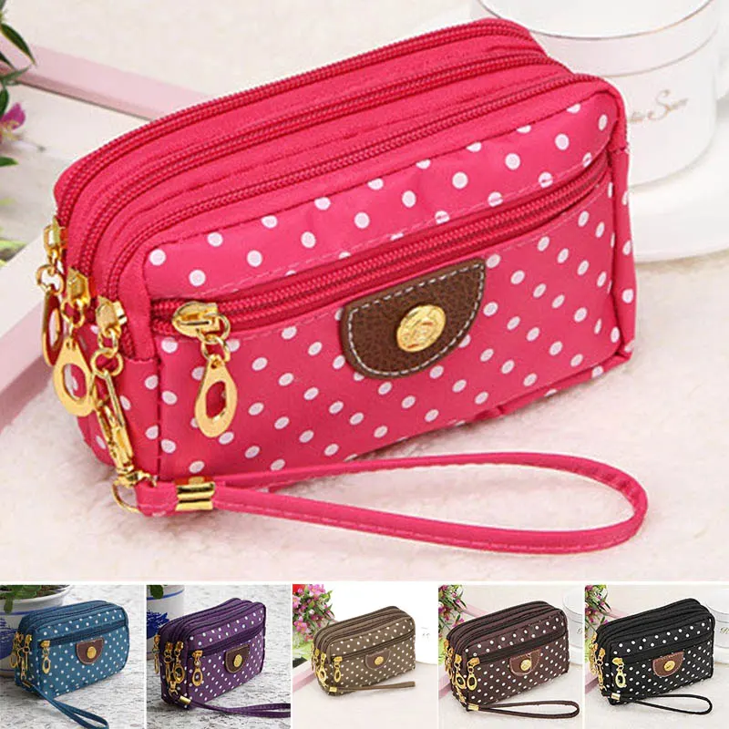 0 : Buy 2019 New Ladies Purse Coin Multilayer Canvas Bag Small Messenger Crossbody ...
