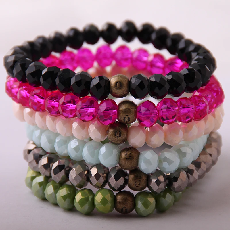 

New Design Energy Bracelets Made Beautiful Glass Crystal Metal Bracelet bangle 10pc/lot