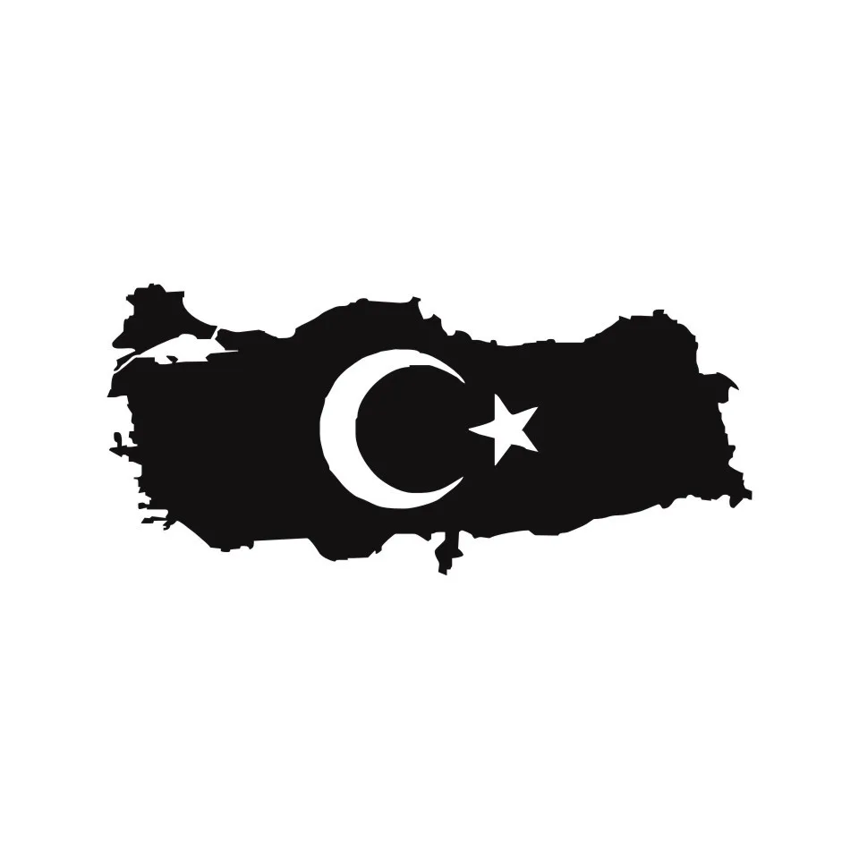 Cunymagos Turkey Map Country Flag Fashion Stickers Decals Vinyl Decor Car Styling Fashion Car Decoration Stickers 18.2cm8 (3)