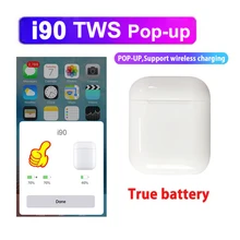I90 TWS всплывающие Bluetooth 5,0 сенсорные наушники 6D стерео звук беспроводной зарядки pk i10 i15 i20 i30 i60 i80 i100 tws