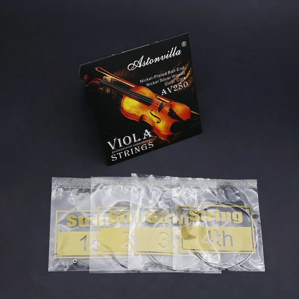 Full Set Viola Strings E-A-D-G String Steel Core Nickel-Silver Wound with Nickel-plated Ball End for 14"-16" Violas | Спорт и