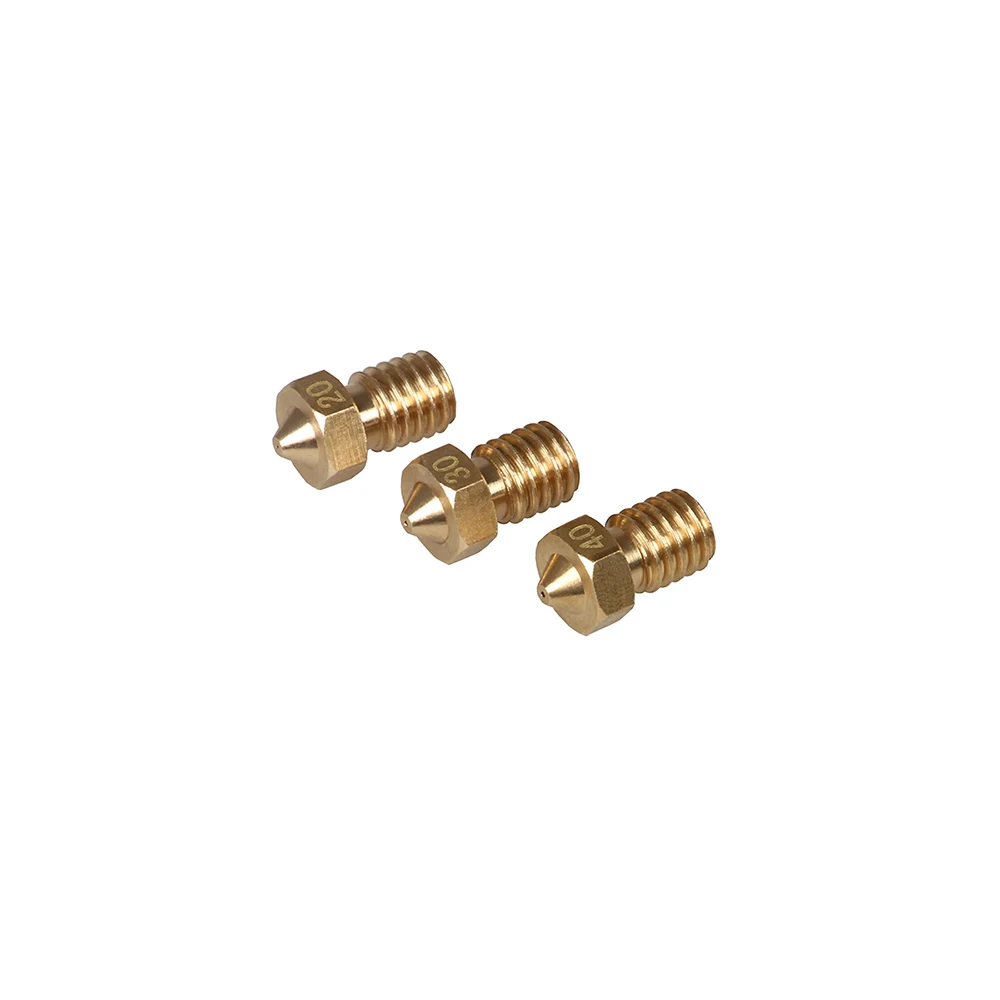XCR3D 4 шт./Los высокоточная латунная насадка 0 2/0 3/0 4/0 5 мм для V5 V6 J Hend Hotend 1 75 Запчасти 3D