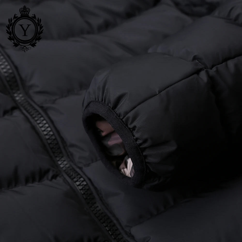 COUTUDI с принтом камуфляжные зимние куртки мужские водонепроницаемые толстые теплые пальто Реверсивные с капюшоном ватные куртки парки
