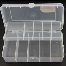 ILure 20*10,4*6,5 см пластиковая коробка для рыболовных приманок для рыбалки, с двойным дном аксессуары Ferramentas коробка Рыболовная Снасть приманка чехол