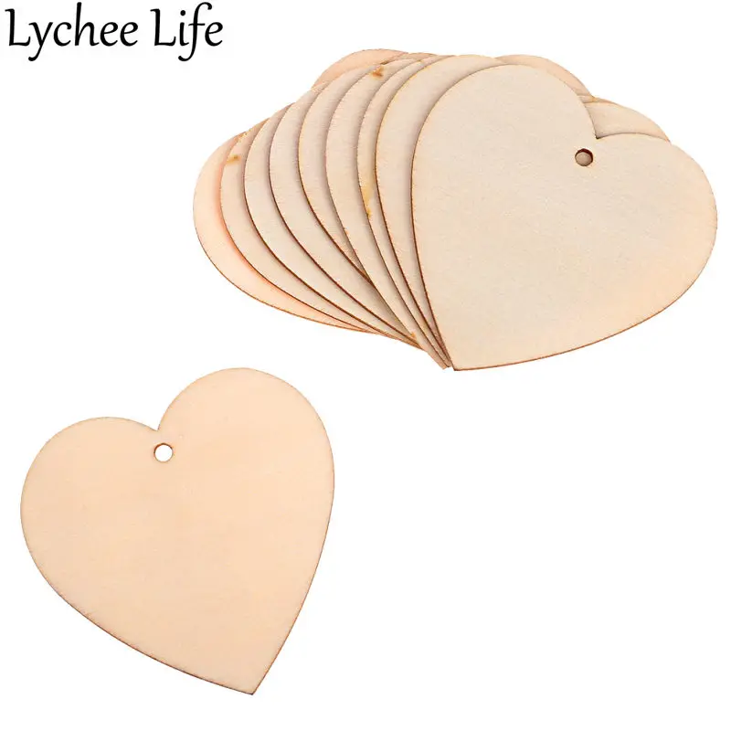 Lychee Life геометрические буквы каракули деревянные фишки DIY Украшения ручной работы