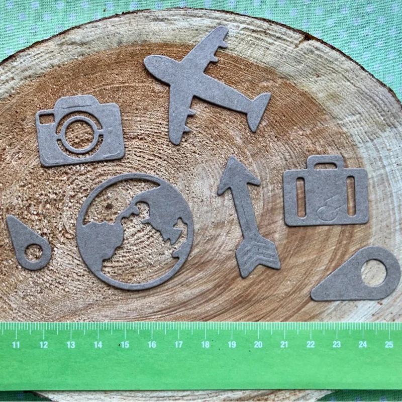 

World Travel Suit Carbon Metal Cutting Dies Scrapbooking Embossing Dies Cut Stencils Paper Cards DIY Decorative