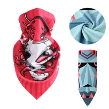 Велоспорт маска для лица Спорт на открытом воздухе напечатано треугольное полотенце Защита от солнца Пылезащитная волшебная маска горная дорога велосипедные головные уборы шляпа