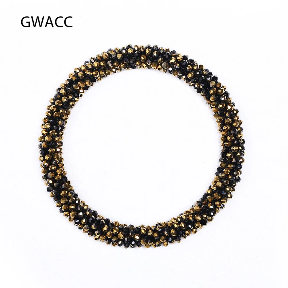

INKDEW New Arrivals Trendy 1 Millimeter Beads Bracelet Elastic Handmade Strand Bracelets for Women Gift Multicolor boho Link2