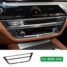 Airspeed для BMW 5 серии G30 528i 530i 540i углеродное волокно Автомобильная центральная консоль декоративная наклейка на рамку отделка интерьера аксессуары