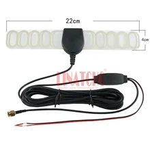 Автомобильная наклейка с высоким коэффициентом усиления dvb-t Активная цифровая ТВ антенна sma разъем