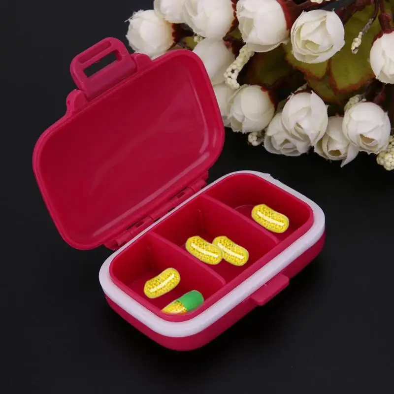 Портативный 3 сетки Pill Case коробочки для лекарств путешествия дома медицинские ювелирные изделия коробка для хранения Контейнер домашний