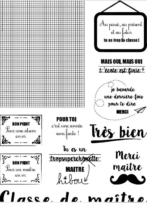 

French ransparent Clear Silicone Stamps for DIY Scrapbooking/Card Making/Kids Christmas Decoration Supplies Popular A1564