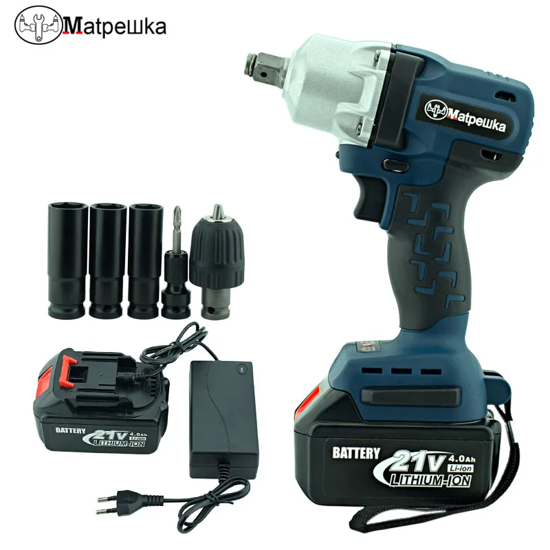 

Matpewka DIY home 21V lithium battery maximum torque 280N.m 4.0Ah cordless electric wrench cordless drill tool
