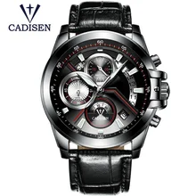 CADISEN Top Brand Fashion Men’s Watches Casual Pilot Military Sport Quartz Wrist Watches Male Clock Relogio Masculino 9016