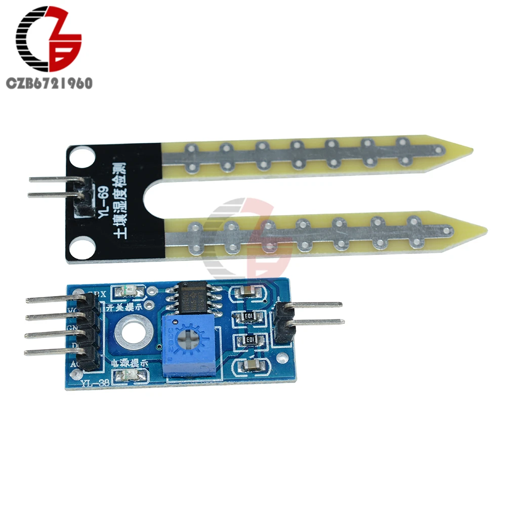 10PCS Soil Hygrometer Humidity Detection Module Moisture Water Sensor