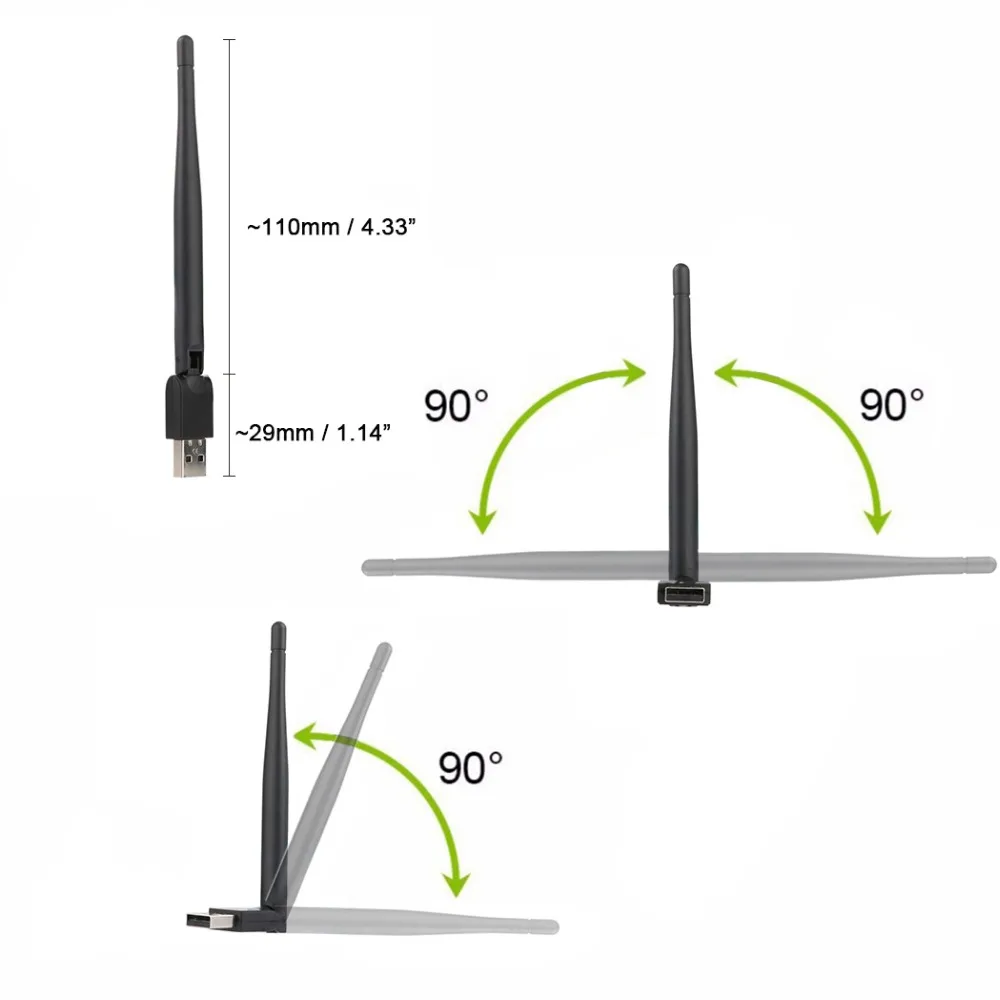 SATXTREM RT5370 USB Wi Fi Беспроводной со встроенной антенной сетевой адаптер для цифровой